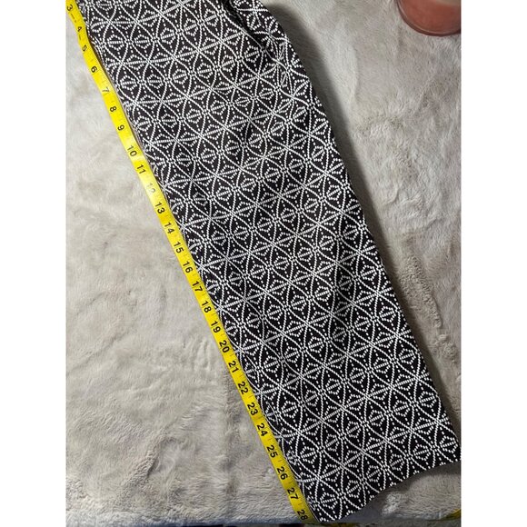 Tory Burch Geometric Print Womens Golf Pants Size 10 Brown & White Cotton Blend - Picture 11 of 13